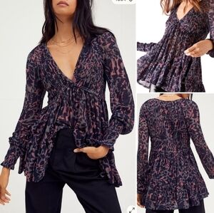 NWT Free People Dark Romance Boho Tunic